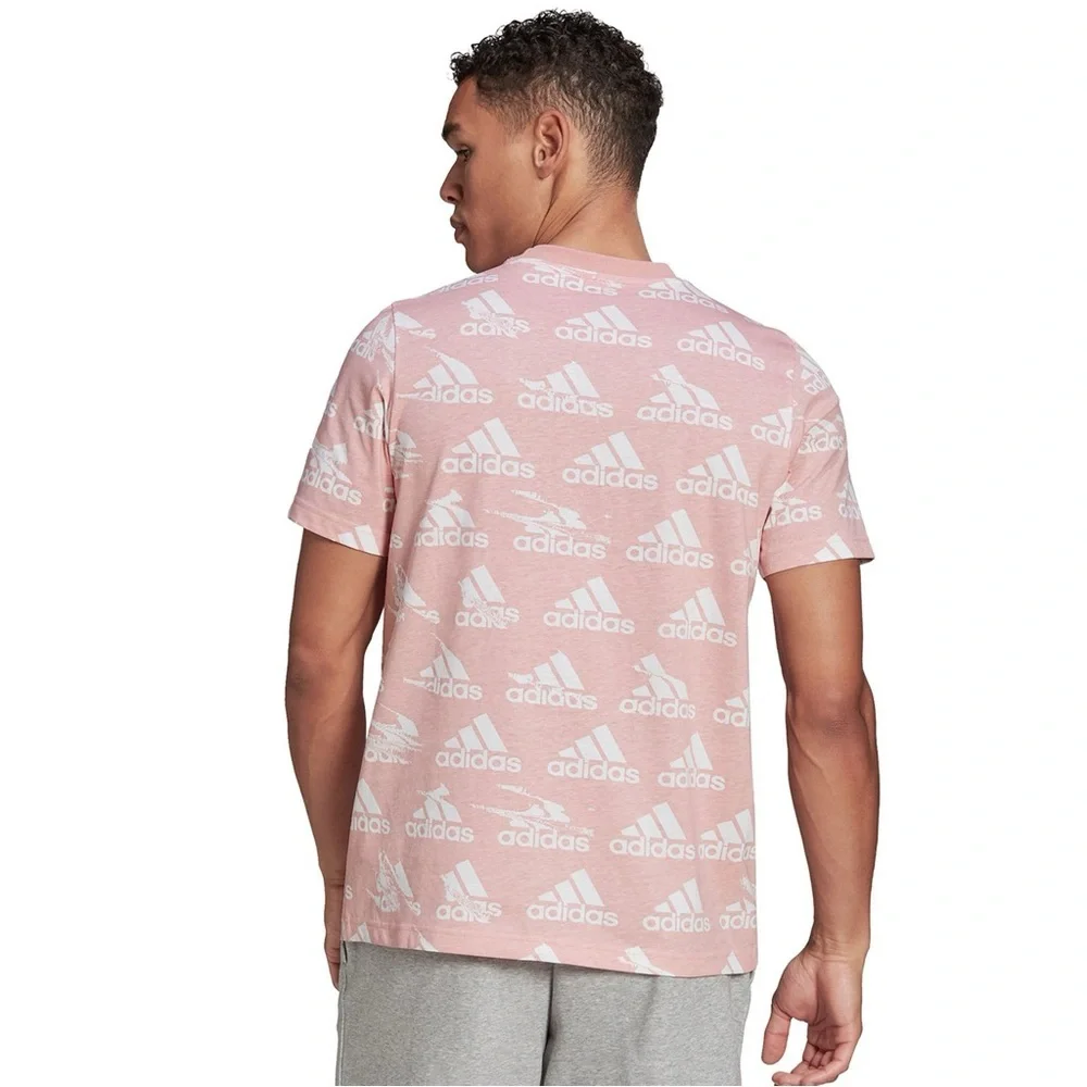 Men’s Pink Adidas Logo Tee | Size Small - Picture 5 of 5